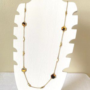 Ralph Lauren Tortoise Shell Hexagon Necklace